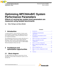 AN4666, Optimizing MPC564xB/C System Performance Parameters