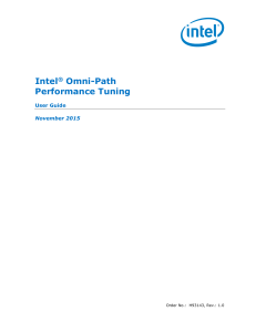 Intel® Omni-Path Performance Tuning