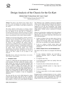 Design Analysis of the Chassis for the Go-Kart