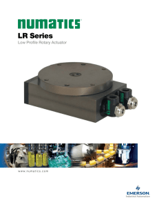 Numatics Series LR Rotary Actuator Catalog