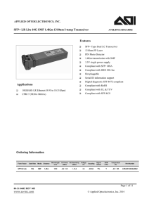 SFP+ LR Lite 10G SMF 1.4Km 1310nm I