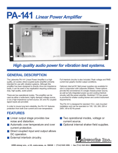 PA-141 Linear Power Amplifier abworks Inc.