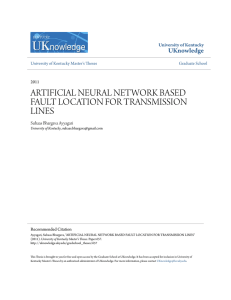 artificial neural network based fault location for transmission lines