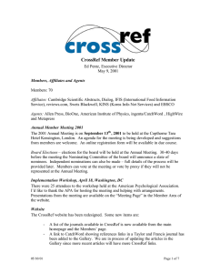 May 2001 - CrossRef