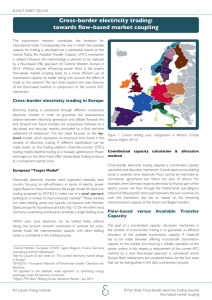 Cross-border electricity trading: towards flow-based