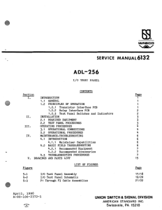 SM-6132 - Ansaldo STS | Product Support