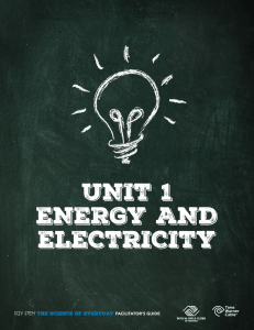 unit 1 energy and electricity