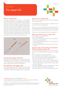 The copper IUD - Family Planning NSW