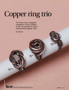 Copper ring trio - Facet Jewelry Making