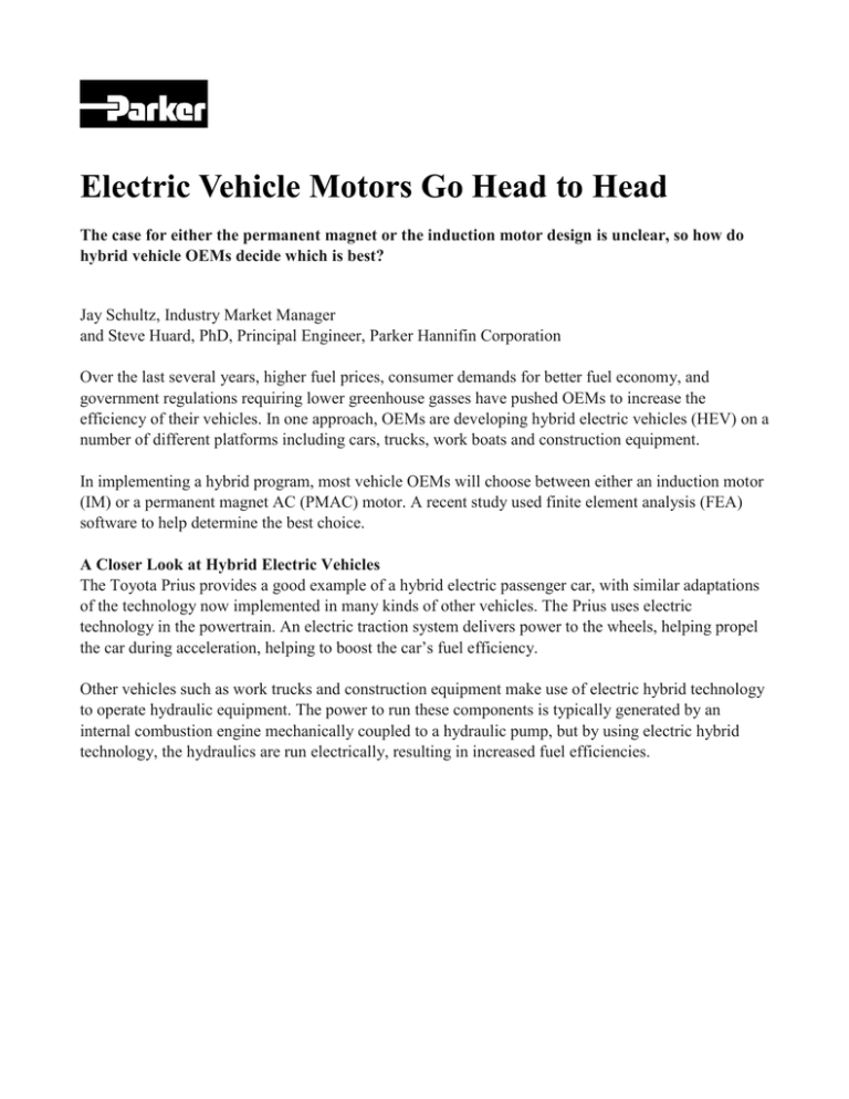 Electric Vehicle Motors Motion Control Systems