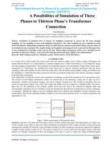 A Possibilities of Simulation of Three Phases to Thirteen Phase`s