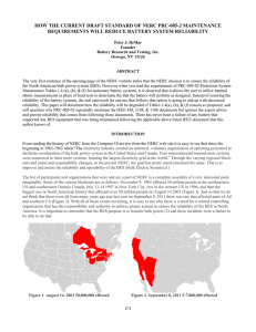 how the current draft standard of nerc prc-005-2