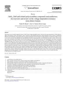 SnO2, ZnO and related polycrystalline compound