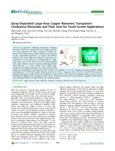 Spray-Deposited Large-Area Copper Nanowire