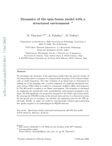 Dynamics of the spin-boson model with a structured environment