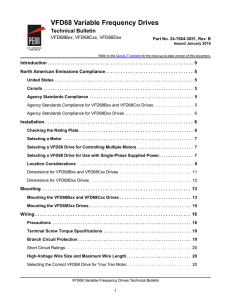 VFD68 Variable Frequency Drives Technical