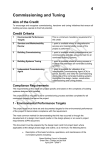 4 Commissioning and Tuning - Green Building Council of Australia