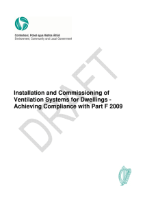 Installation and Commissioning of Ventilation Systems for Dwellings