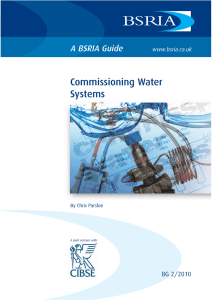 Commissioning Water Systems