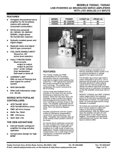 Data Sheet - Copley Controls