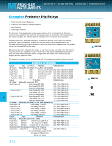 Crompton Protector Trip Relays