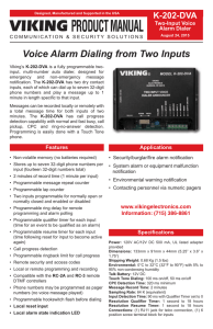 Product Manual - Viking Electronics