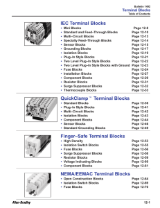 A112 - Terminal Blocks