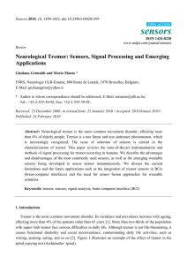 Neurological Tremor: Sensors, Signal Processing and