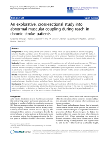 An explorative, cross-sectional study into abnormal muscular