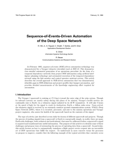 Sequence-of-Events-Driven Automation of the Deep Space Network