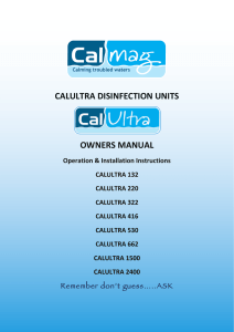 Commercial Product Specification/Installation Guide