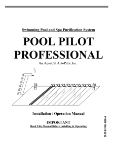 Pool Pilot Professional Manual