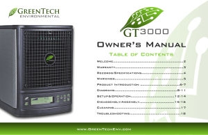 Owner`s Manual - Greentechenv.cz