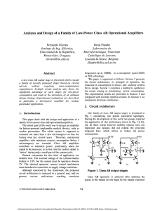 Analysis and design of a family of low