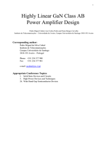Highly Linear GaN Class AB Power Amplifier Design