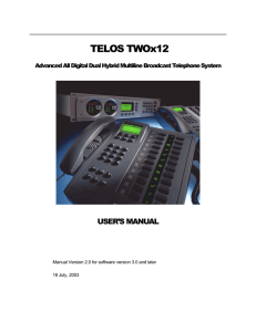 TWOx12 - The Telos Alliance