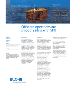 Offshore operations are smooth sailing with 5PX