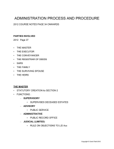 administration process and procedure