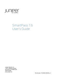 SmartPass 7.6 User`s Guide
