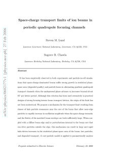 Space-charge transport limits of ion beams in periodic quadrupole