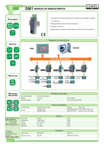 SM1module of analog inputs