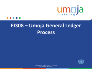 FI308 – Umoja General Ledger Process