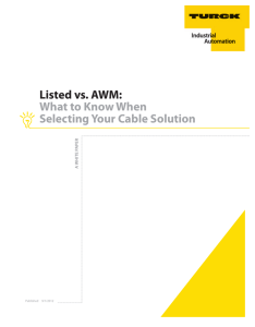 Listed vs. AWM: What to Know When Selecting Your Cable