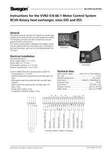 Instructions for the VVRZ-5/6-66-1 Motor Control System BCVA