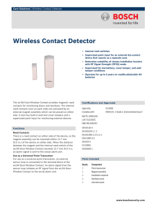 Wireless Contact Detector