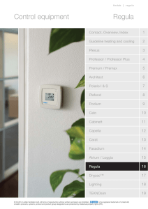 Control equipment Regula