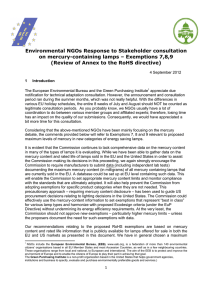 Contribution of the Zero Mercury Working Group EEP, Submitted 4