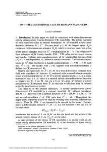 ON THREE-DIMENSIONAL CAUCHY