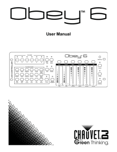 User Manual - Chauvet DJ
