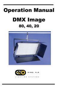 Operation Manual DMX Image